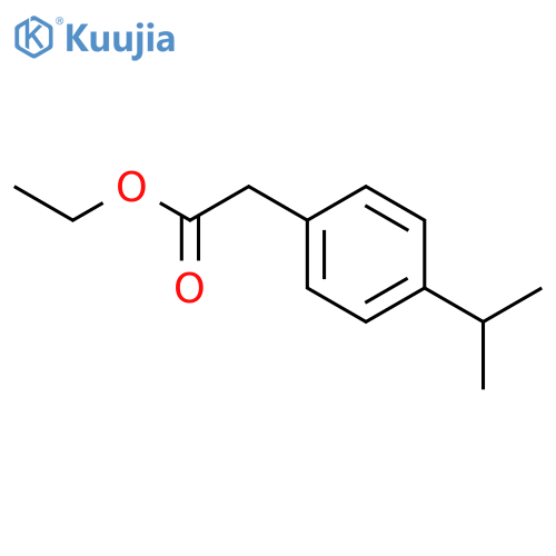 Benzeneacetic acid,4-(1-methylethyl)-, ethyl ester structure
