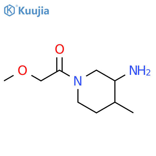 Ethanone, 1-(3-amino-4-methyl-1-piperidinyl)-2-methoxy- structure