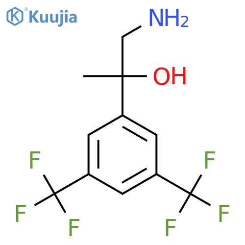 1-amino-2-3,5-bis(trifluoromethyl)phenylpropan-2-ol structure