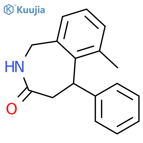3H-2-Benzazepin-3-one, 1,2,4,5-tetrahydro-6-methyl-5-phenyl- structure