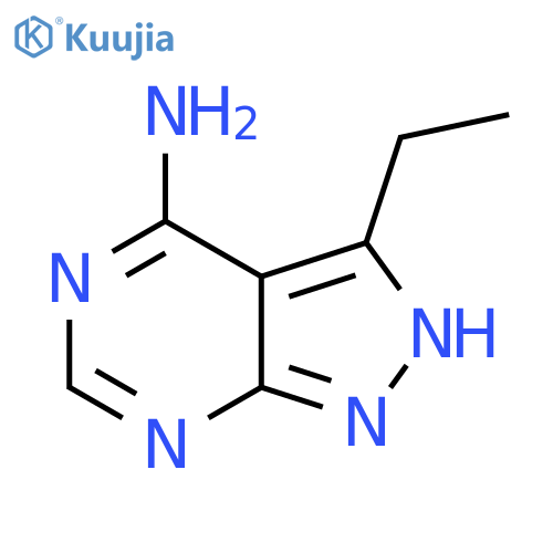 3-Ethyl-1H-pyrazolo[3,4-d]pyrimidin-4-amine structure