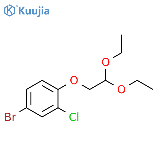 Benzene, 4-bromo-2-chloro-1-(2,2-diethoxyethoxy)- structure