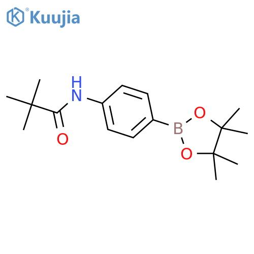N-(4-(4,4,5,5-Tetramethyl-1,3,2-dioxaborolan-2-yl)phenyl)isobutyramide structure