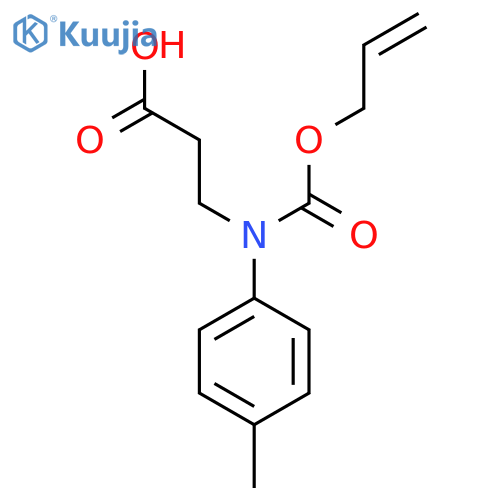 3-(4-methylphenyl)(prop-2-en-1-yloxy)carbonylaminopropanoic acid structure