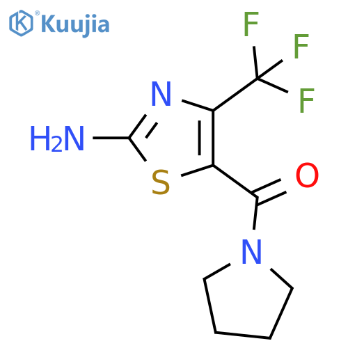 (2-Amino-4-trifluoromethyl-thiazol-5-yl)-pyrrolidin-1-yl-methanone structure