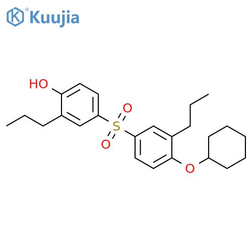 Phenol, 4-[[4-(cyclohexyloxy)-3-propylphenyl]sulfonyl]-2-propyl- structure