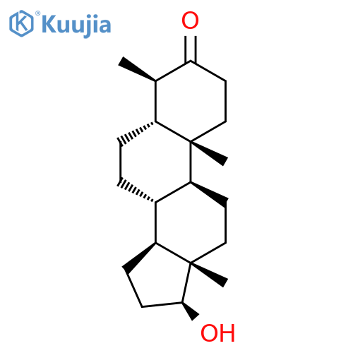 Androstan-3-one, 17-hydroxy-4-methyl-, (4b,5b,17b)- structure