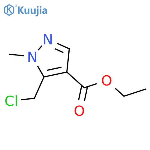 ethyl 5-(chloromethyl)-1-methyl-1H-pyrazole-4-carboxylate structure