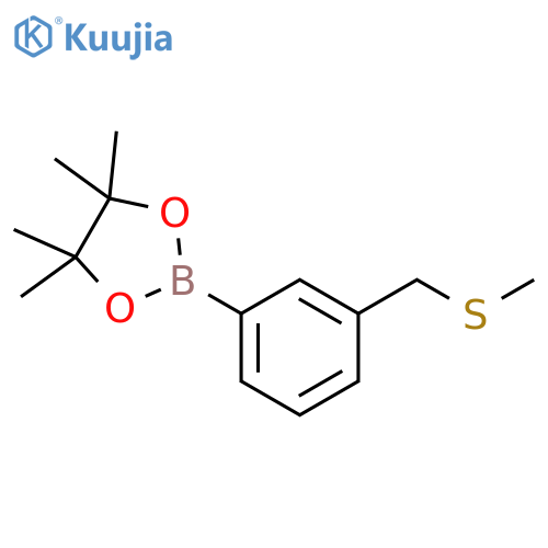 4,4,5,5-tetramethyl-2-{3-(methylsulfanyl)methylphenyl}-1,3,2-dioxaborolane structure