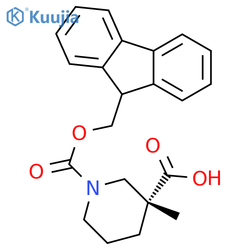(R)-FMoc-3-Methyl-piperidine-3-carboxylic acid structure