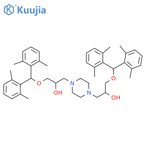 3,3'-(piperazine-1,4-diyl)bis(1-(bis(2,6-diMethylphenyl)Methoxy)propan-2-ol) structure