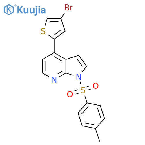 4-(4-Bromothiophen-2-yl)-1-tosyl-1H-pyrrolo[2,3-b]pyridine structure