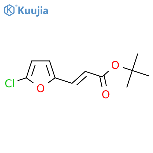 tert-butyl (2E)-3-(5-chlorofuran-2-yl)prop-2-enoate structure