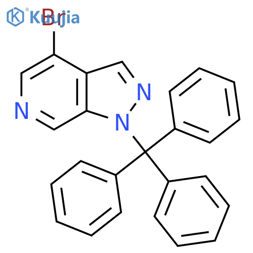 4-Bromo-1-trityl-1H-pyrazolo[3,4-c]pyridine structure