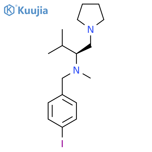 (S)-N-(4-Iodobenzyl)-N,3-dimethyl-1-(pyrrolidin-1-YL)butan-2-amine structure