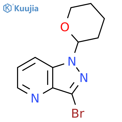 3-Bromo-1-(tetrahydro-2H-pyran-2-yl)-1H-pyrazolo4,3-bpyridine structure