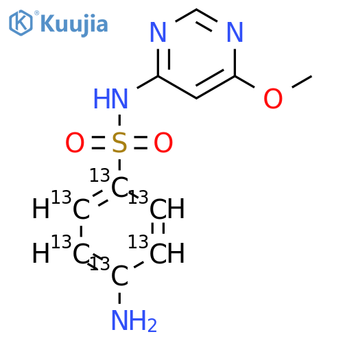 SulfaMonoMethoxine-13C6 hydrate (see Data Sheet) structure