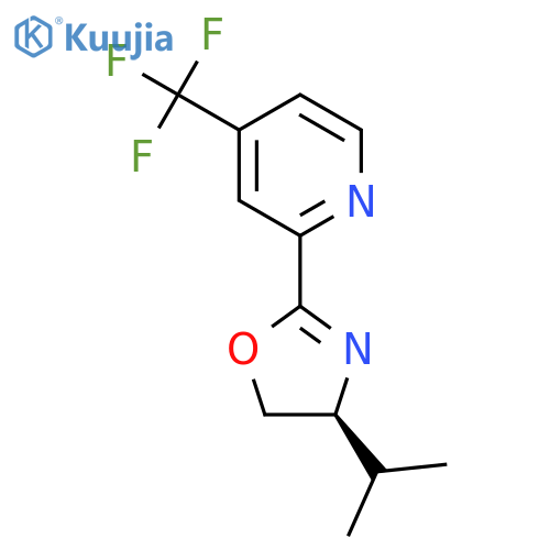(S)-4-Isopropyl-2-(4-(trifluoromethyl)pyridin-2-yl)-4,5-dihydrooxazole structure