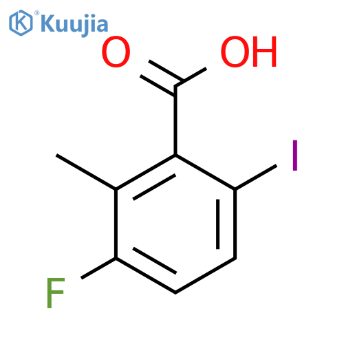 3-Fluoro-6-iodo-2-methylbenzoic acid structure
