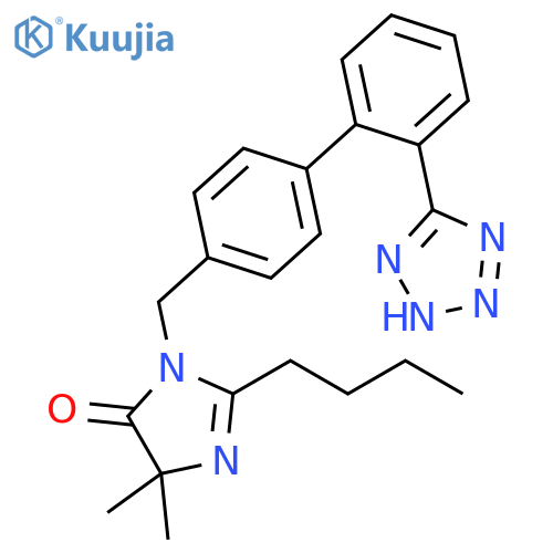 2-Butyl-4,4-dimethyl-1-2'-(1H-tetrazol-5-yl)1,1'-biphenyl-4-ylmethyl-4,5-dihydroimidazol-5-one structure