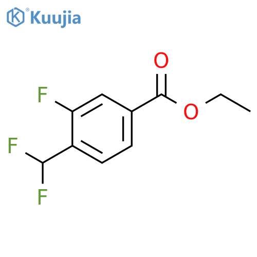 ethyl 4-(difluoromethyl)-3-fluorobenzoate structure
