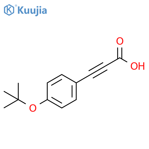 3-4-(tert-butoxy)phenylprop-2-ynoic acid structure