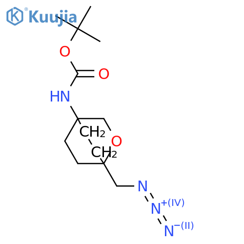 Carbamic acid, N-[1-(azidomethyl)-2-oxabicyclo[2.2.2]oct-4-yl]-, 1,1-dimethylethyl ester  structure