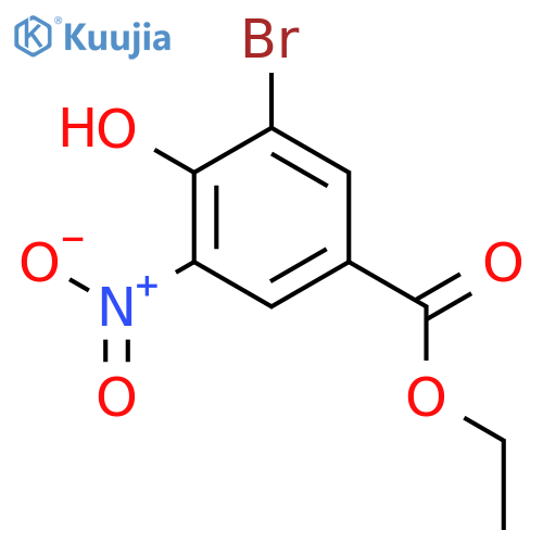 Ethyl 3-Bromo-4-hydroxy-5-nitrobenzoate structure