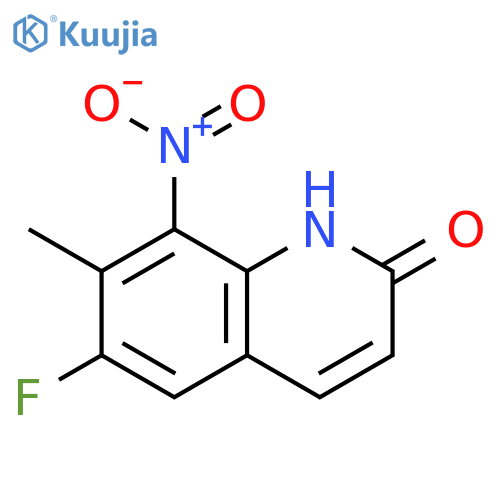 6-Fluoro-7-methyl-8-nitro-1H-quinolin-2-one structure