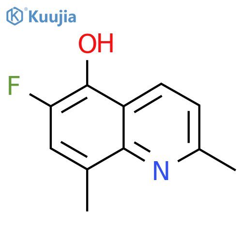 6-Fluoro-2,8-dimethylquinolin-5-ol structure