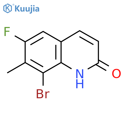 8-Bromo-6-fluoro-7-methylquinolin-2(1H)-one structure
