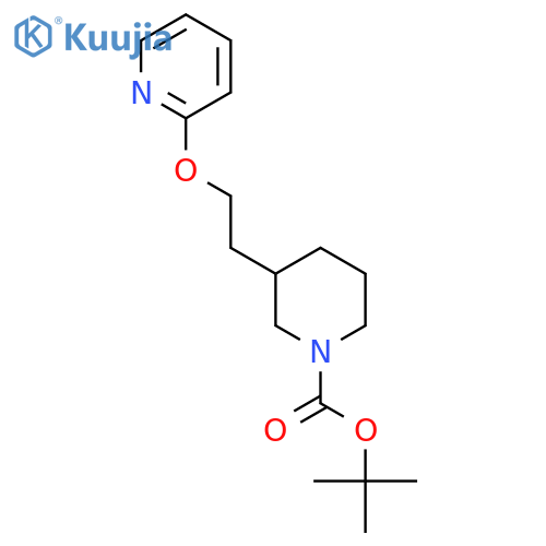 Tert-Butyl 3-(2-(pyridin-2-yloxy)ethyl)piperidine-1-carboxylate structure