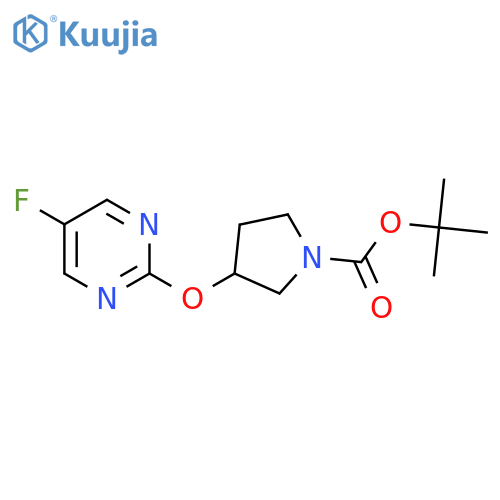 Tert-Butyl 3-((5-fluoropyrimidin-2-yl)oxy)pyrrolidine-1-carboxylate structure