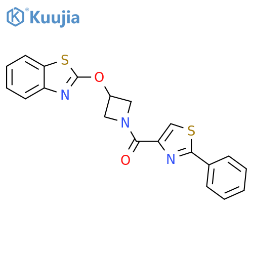 2-{[1-(2-phenyl-1,3-thiazole-4-carbonyl)azetidin-3-yl]oxy}-1,3-benzothiazole structure