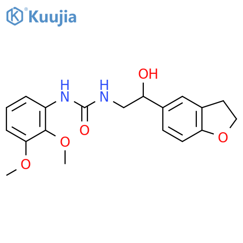 3-2-(2,3-dihydro-1-benzofuran-5-yl)-2-hydroxyethyl-1-(2,3-dimethoxyphenyl)urea structure