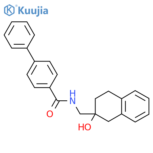 N-(2-hydroxy-1,2,3,4-tetrahydronaphthalen-2-yl)methyl-1,1'-biphenyl-4-carboxamide structure