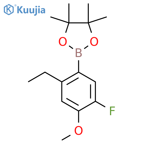 2-(2-Ethyl-5-fluoro-4-methoxyphenyl)-4,4,5,5-tetramethyl-1,3,2-dioxaborolane structure