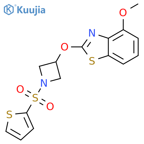 4-methoxy-2-{[1-(thiophene-2-sulfonyl)azetidin-3-yl]oxy}-1,3-benzothiazole structure