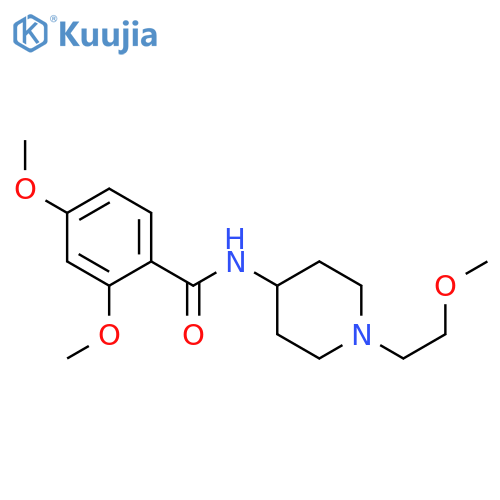 2,4-dimethoxy-N-1-(2-methoxyethyl)piperidin-4-ylbenzamide structure