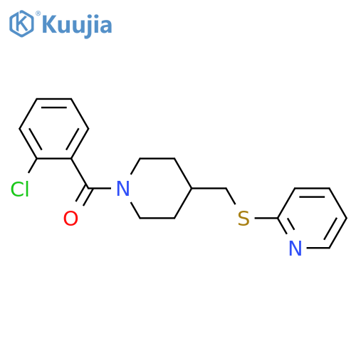 2-({[1-(2-chlorobenzoyl)piperidin-4-yl]methyl}sulfanyl)pyridine structure