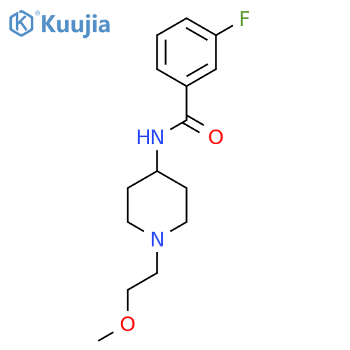 3-fluoro-N-1-(2-methoxyethyl)piperidin-4-ylbenzamide structure