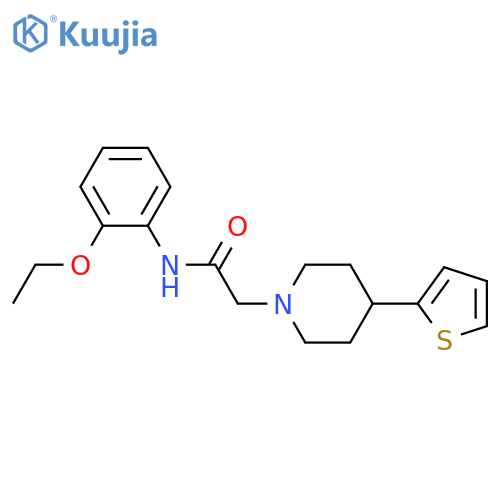N-(2-ethoxyphenyl)-2-[4-(thiophen-2-yl)piperidin-1-yl]acetamide structure