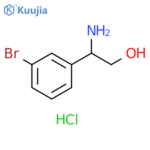 2-amino-2-(3-bromophenyl)ethan-1-ol hydrochloride structure