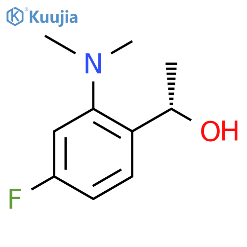(1S)-1-2-(dimethylamino)-4-fluorophenylethan-1-ol structure