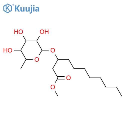 3-Hydroxyundecanoic acid; (R)-form, Me ester, O-α-L-rhamnopyranoside structure