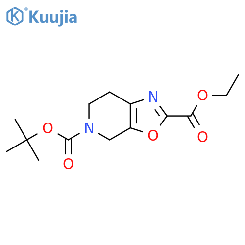 5-Tert-Butyl 2-Ethyl 6,7-Dihydrooxazolo5,4-CPyridine-2,5(4H)-Dicarboxylate structure