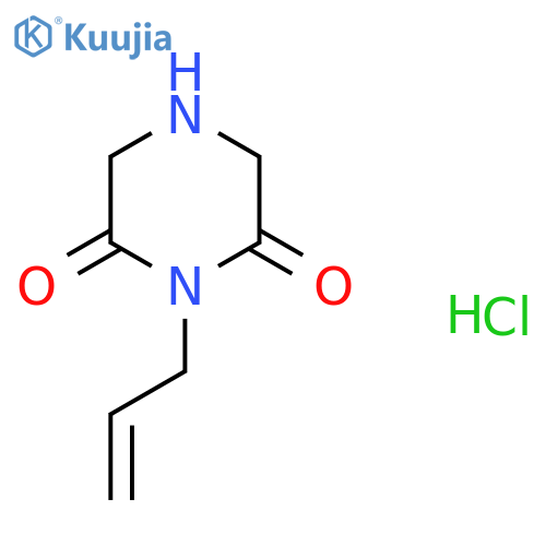 1-Allylpiperazine-2,6-dione hydrochloride structure