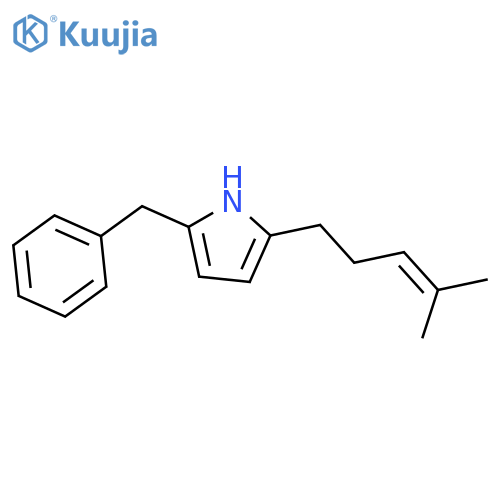1H-Pyrrole, 2-(4-methyl-3-penten-1-yl)-5-(phenylmethyl)- structure