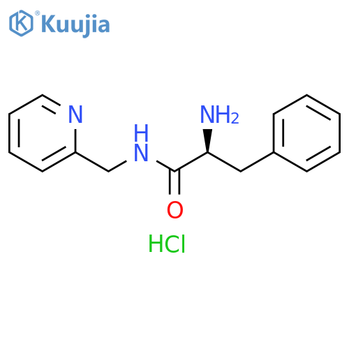 (2S)-2-amino-3-phenyl-N-(pyridin-2-yl)methylpropanamide dihydrochloride structure