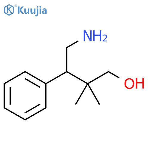 4-amino-2,2-dimethyl-3-phenylbutan-1-ol structure